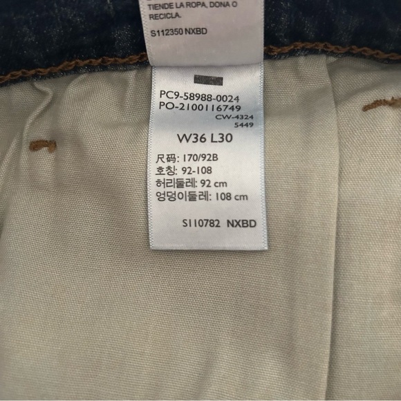 NWT Levi's Strauss Signature Straight leg Relaxed Blue Jeans Ultimate Flex 36x30 - Picture 10 of 14